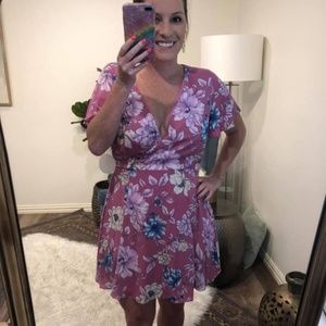 Lavender Floral Dress